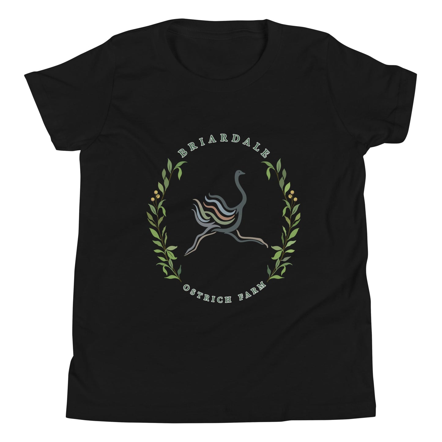 Performance | Youth T-Shirt | Briardale Ostrich Farm | Crest Logo
