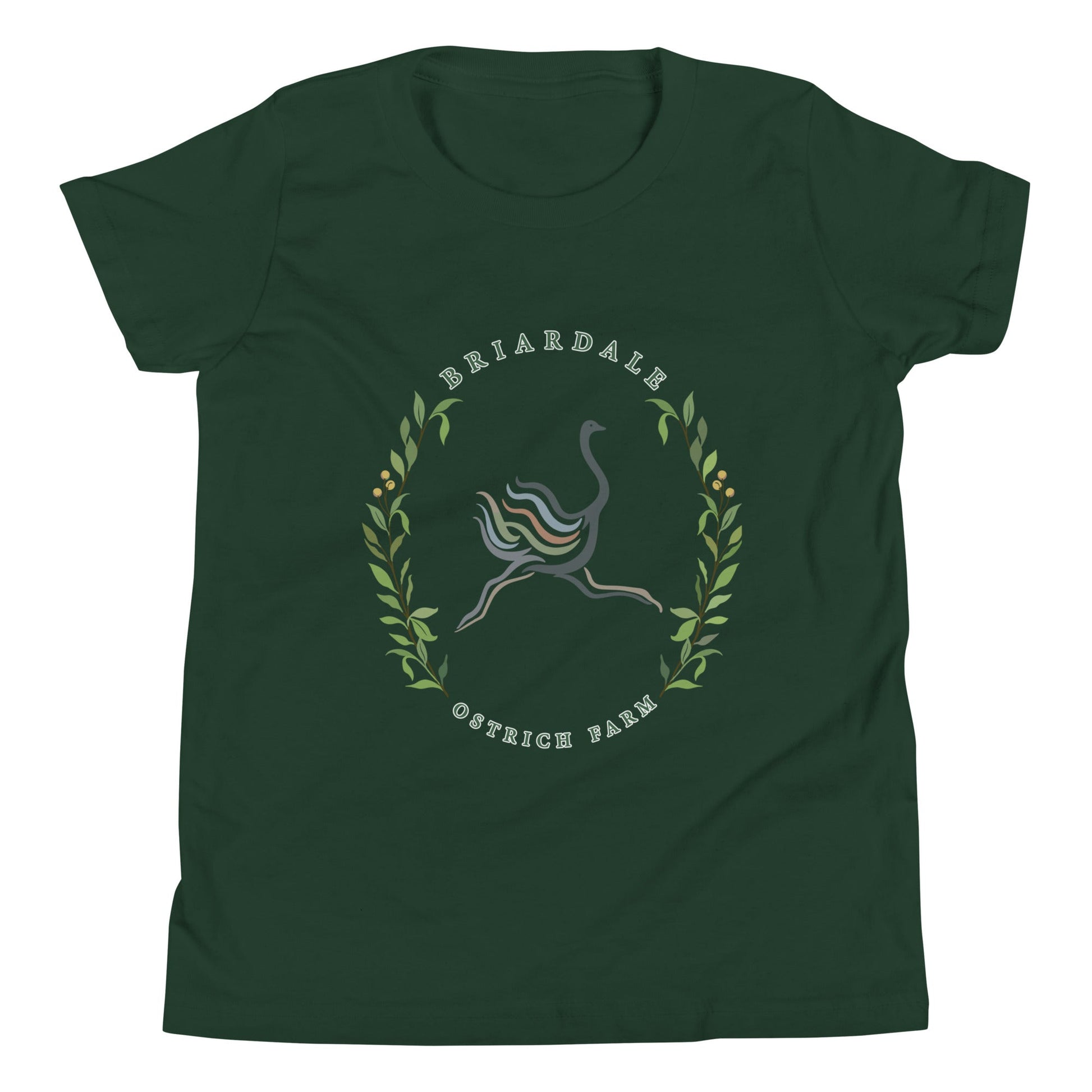 Performance | Youth T-Shirt | Briardale Ostrich Farm | Crest Logo
