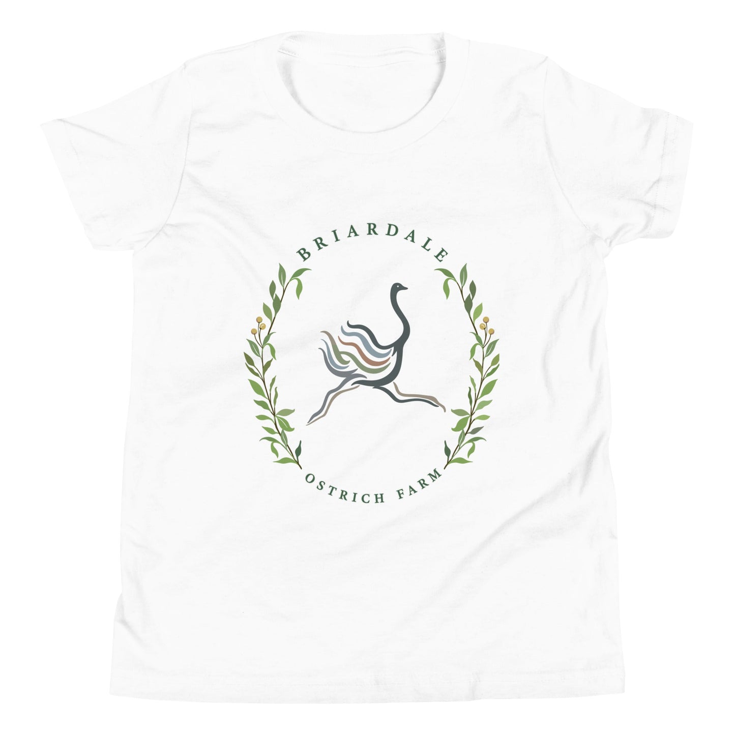 Performance | Youth T-Shirt | Briardale Ostrich Farm | Crest Logo