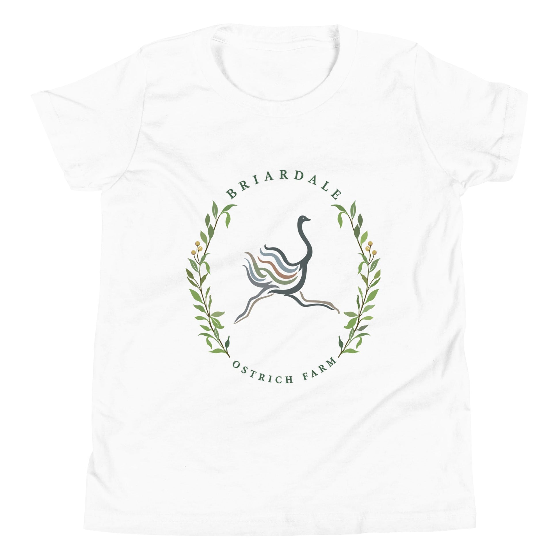 Performance | Youth T-Shirt | Briardale Ostrich Farm | Crest Logo