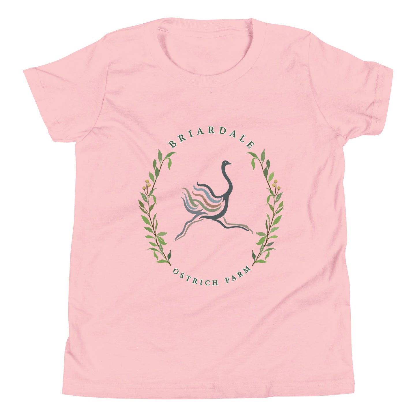 Performance | Youth T-Shirt | Briardale Ostrich Farm | Crest Logo