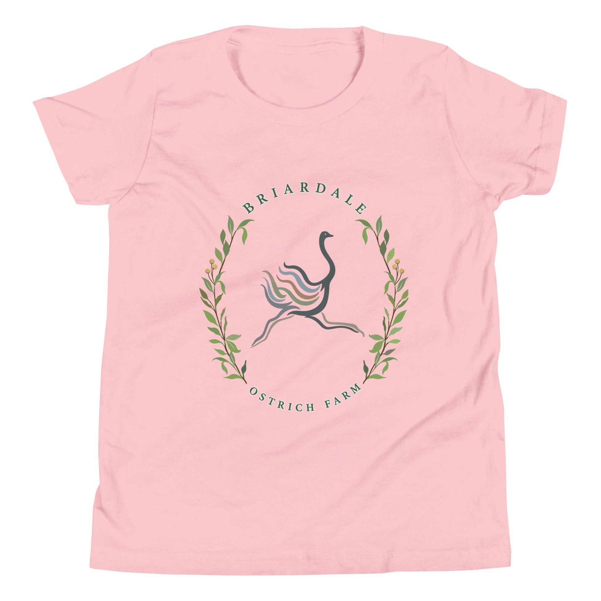 Performance | Youth T-Shirt | Briardale Ostrich Farm | Crest Logo