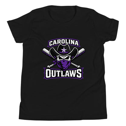Performance | Youth T-Shirt | Carolina Outlaws Baseball | Crest Logo