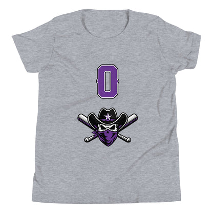 Performance | Youth T-Shirt | Carolina Outlaws Baseball | Purple Renegades Logo