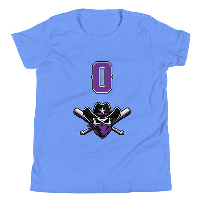 Performance | Youth T-Shirt | Carolina Outlaws Baseball | Purple Renegades Logo