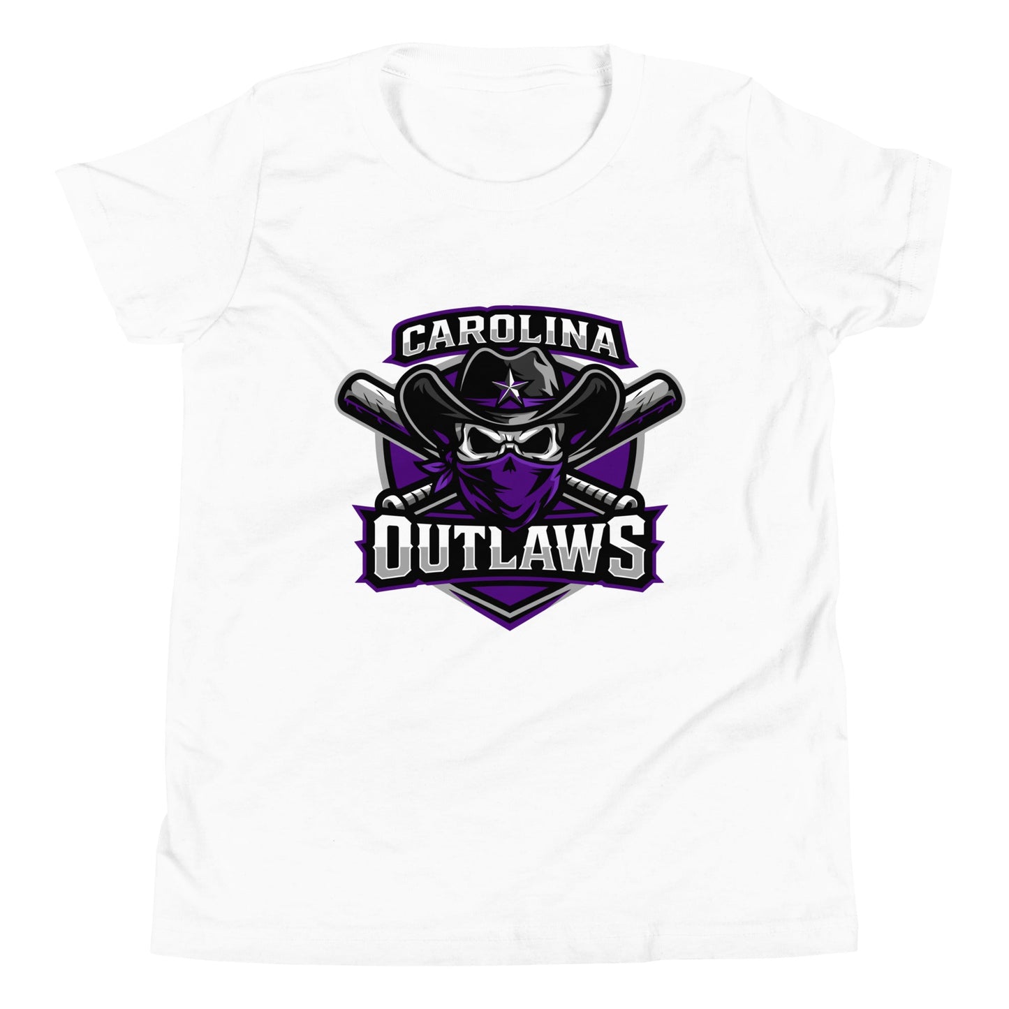 Performance | Youth T-Shirt | Carolina Outlaws Baseball | Shield Logo
