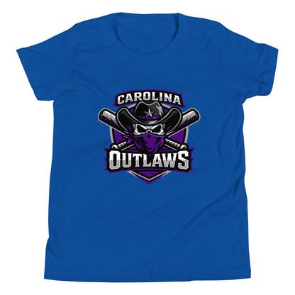 Performance | Youth T-Shirt | Carolina Outlaws Baseball | Shield Logo