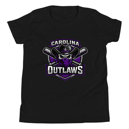 Performance | Youth T-Shirt | Carolina Outlaws Baseball | Shield Logo