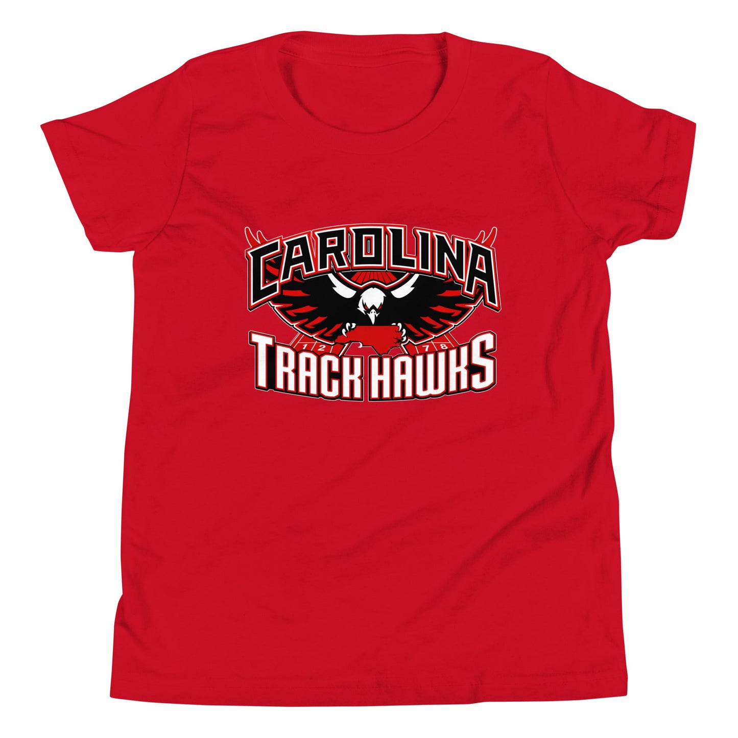 Performance | Youth T-Shirt | Carolina track Hawks | Emblem Logo