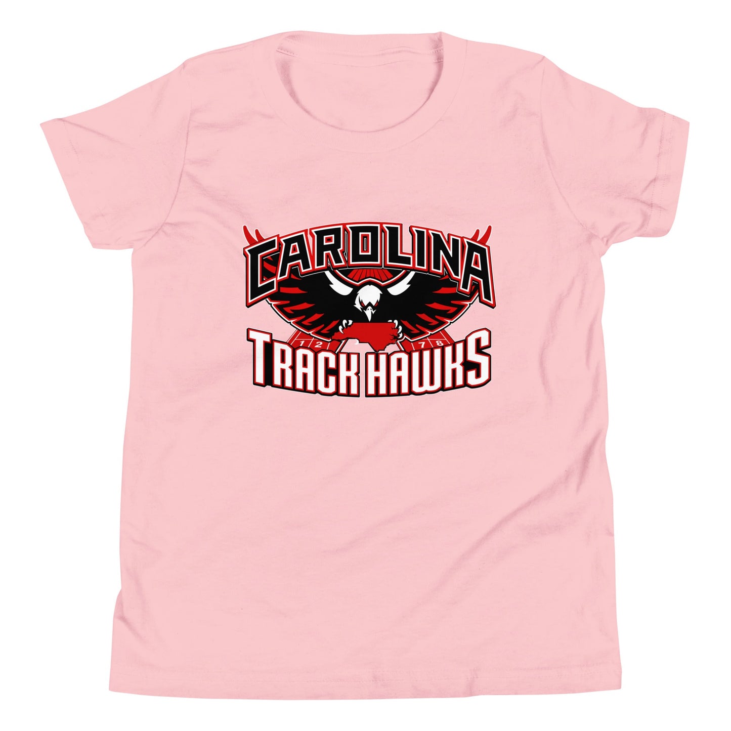 Performance | Youth T-Shirt | Carolina track Hawks | Emblem Logo
