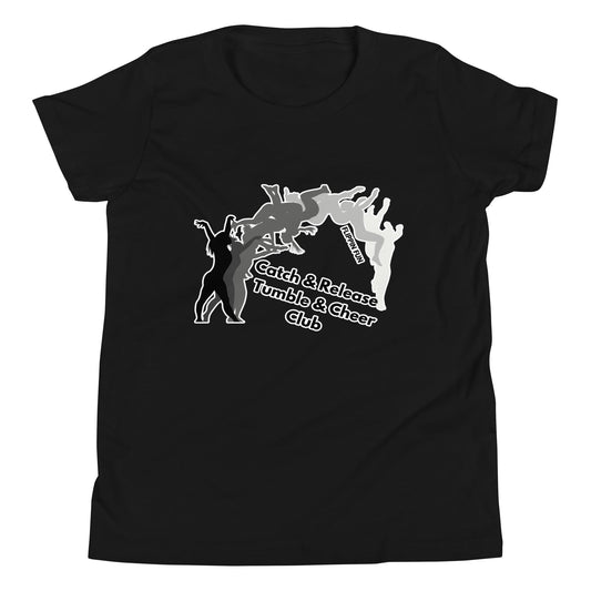 Performance | Youth T-Shirt | Catch & Release Tumble & Cheer Club | Tumble Logo