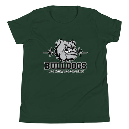 Performance | Youth T-Shirt | Celina Recreational Football Black | Bulldogs Crest Logo