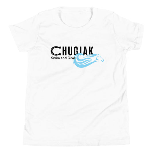 Performance | Youth T-Shirt | Chugiak Mustang Swim & Dive | Crest Logo