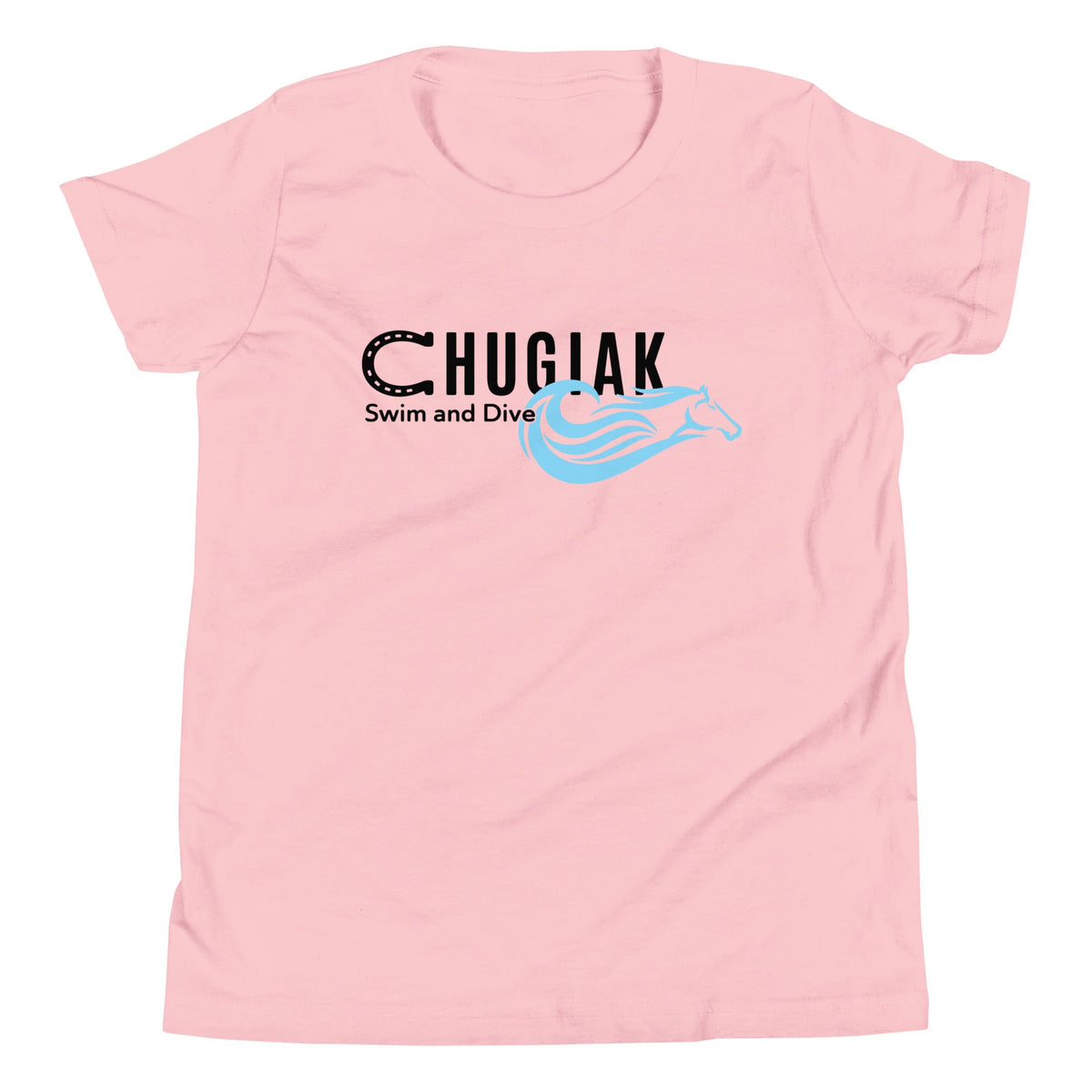 Performance | Youth T-Shirt | Chugiak Mustang Swim & Dive | Crest Logo