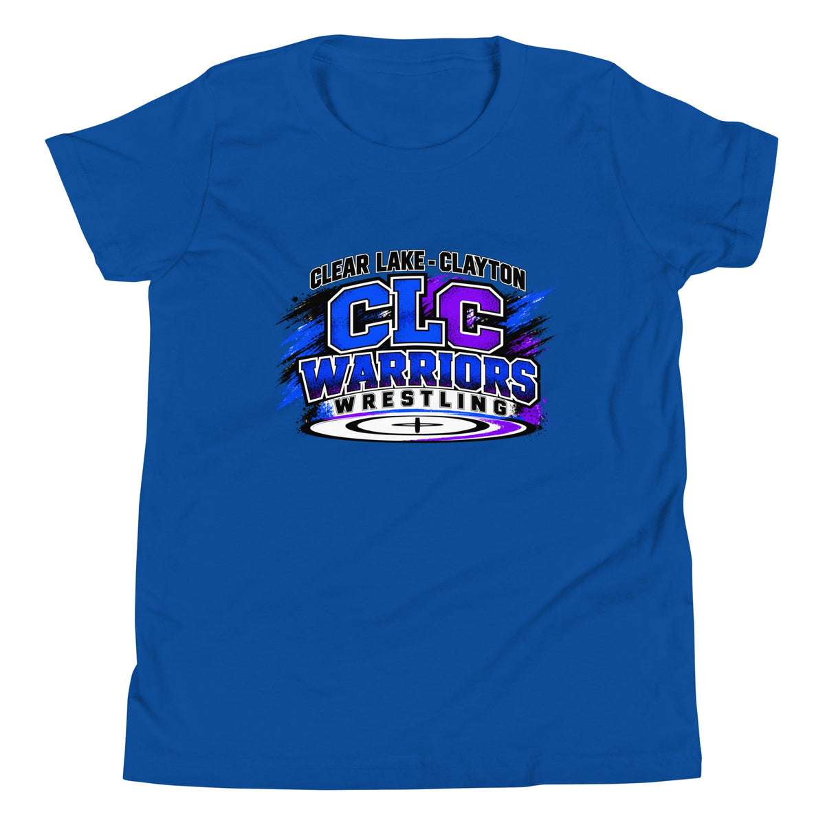 Performance | Youth T-Shirt | Clear Lake - Clayton Wrestling | Vanguard Logo