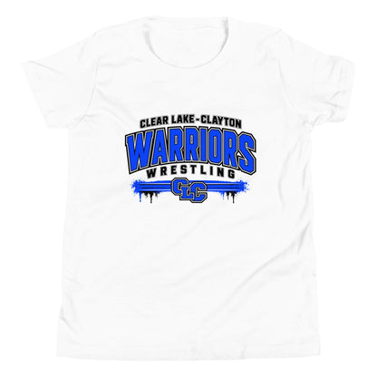 Performance | Youth T-Shirt | Clear Lake - Clayton Wrestling | Warrior Crest Logo