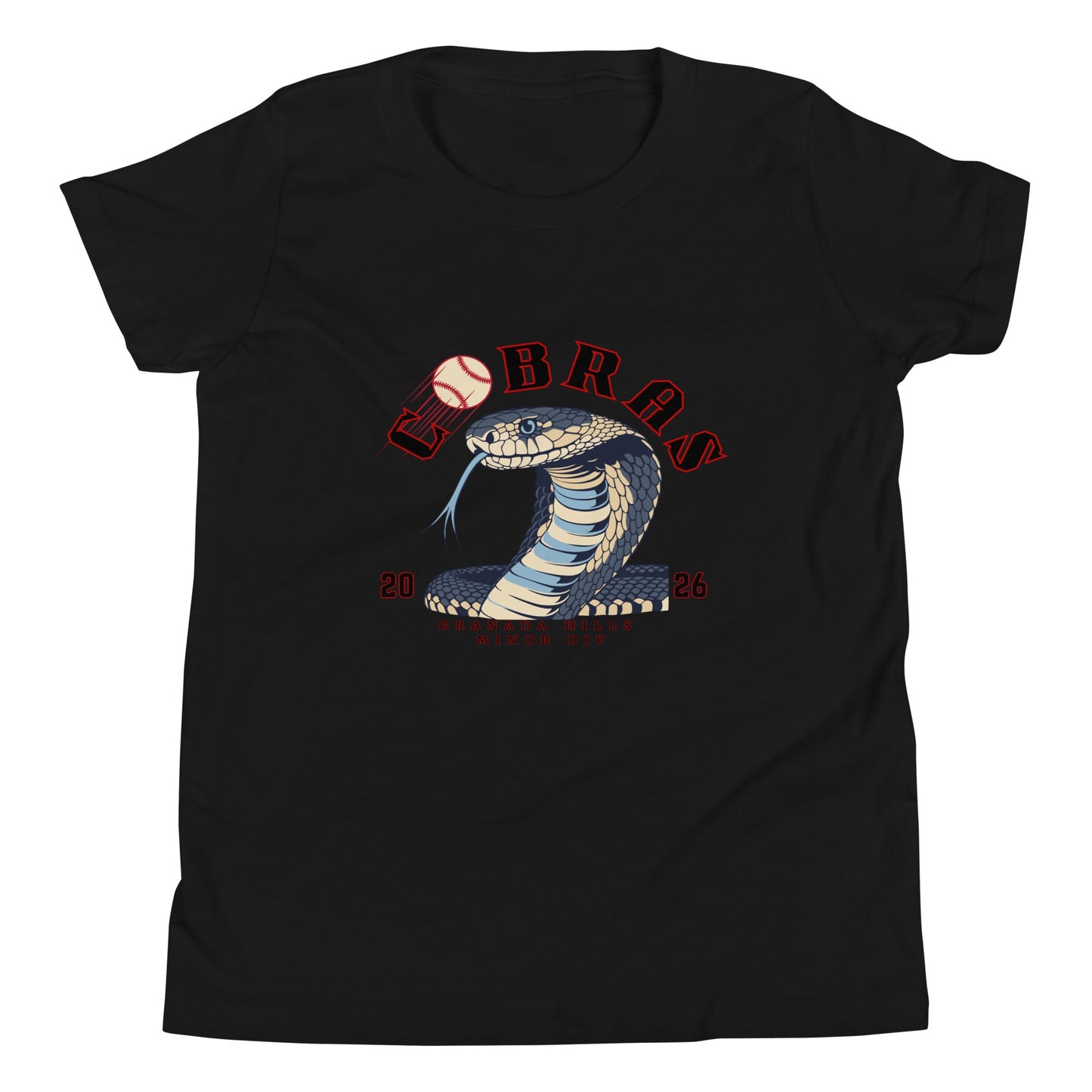 Performance | Youth T-Shirt | Cobras '26 | Minor Div Logo
