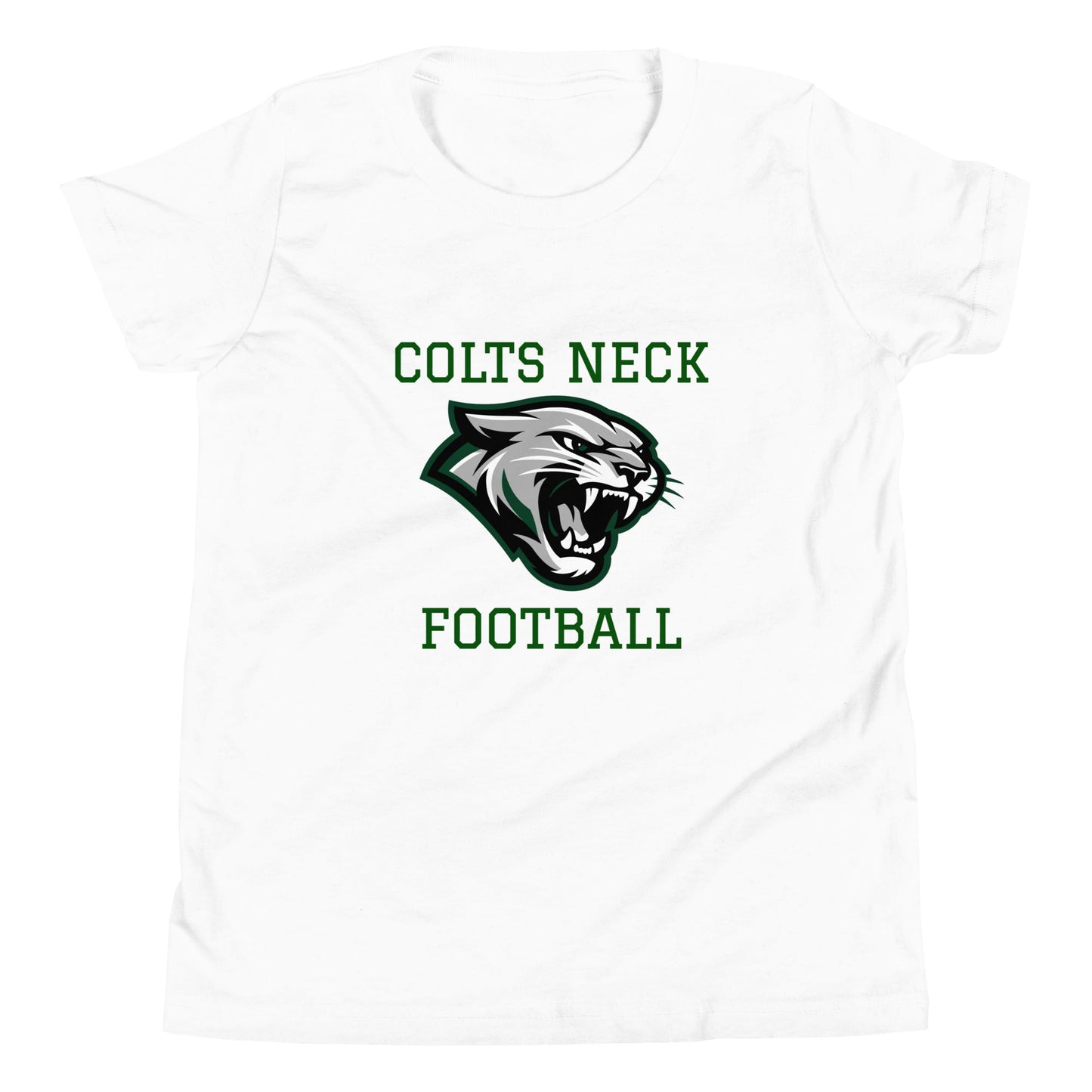 Performance | Youth T-Shirt | Colts Neck Cougars | Youth Tackle Football (AYF) | Green Predator Logo