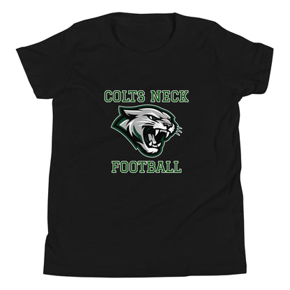 Performance | Youth T-Shirt | Colts Neck Cougars | Youth Tackle Football (AYF) | Green Predator Logo