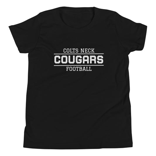 Performance | Youth T-Shirt | Colts Neck Cougars | Youth Tackle Football (AYF) | Script Logo