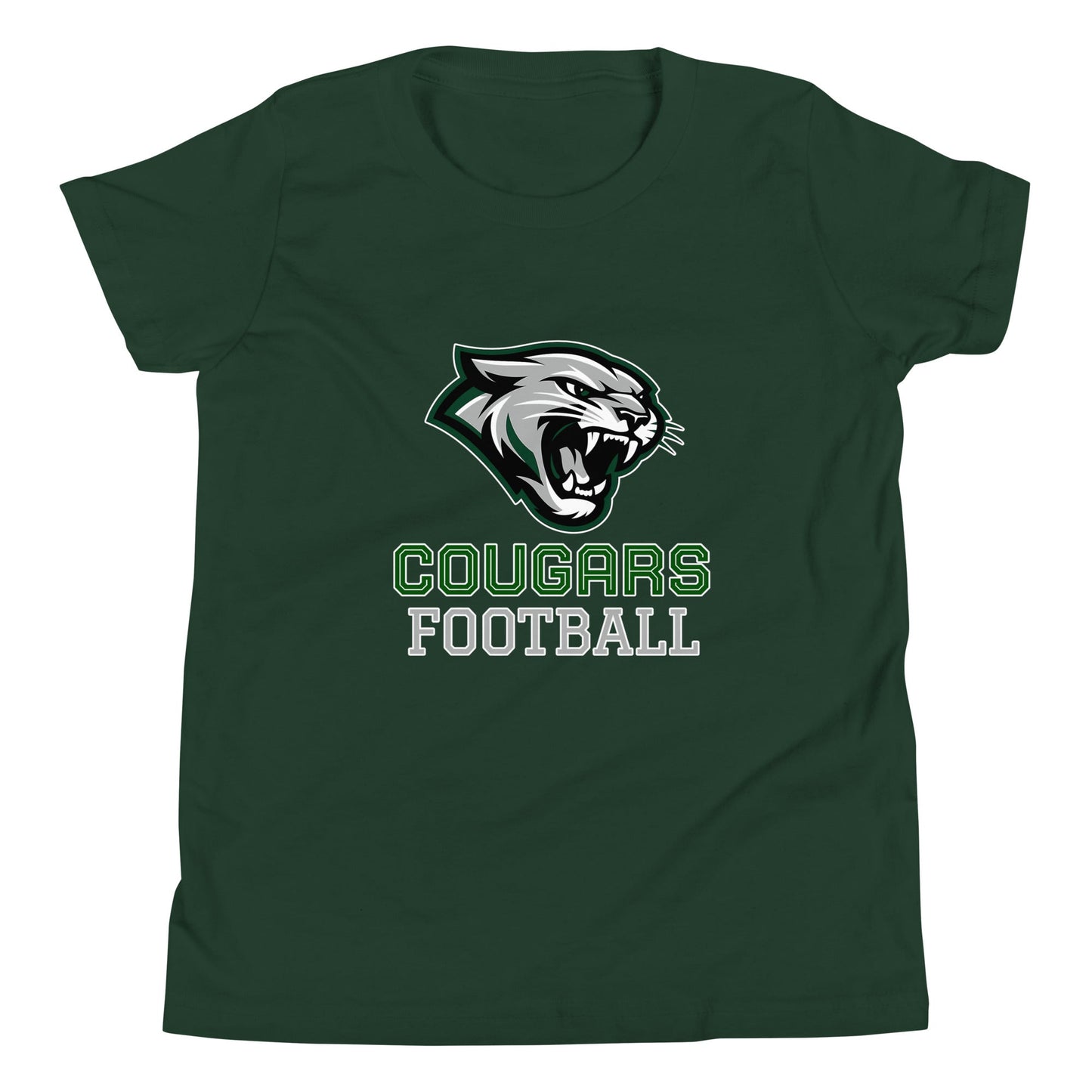 Performance | Youth T-Shirt | Colts Neck Cougars | Youth Tackle Football (AYF) | Strike Mascot Logo
