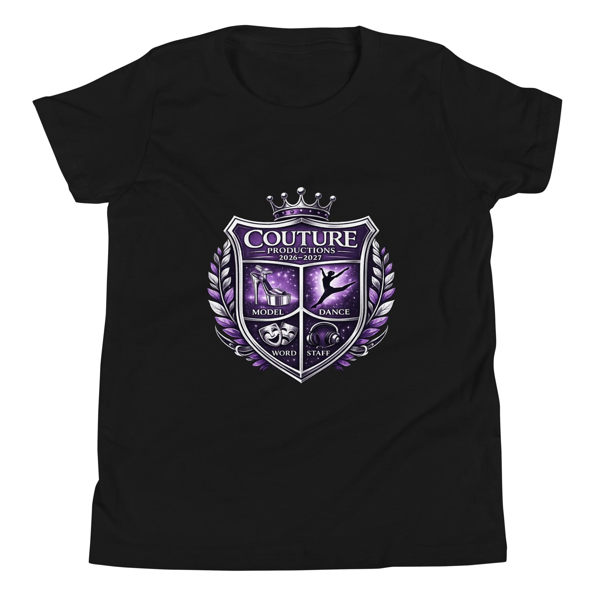 Performance | Youth T-Shirt | Couture Productions | Couture Shield Logo