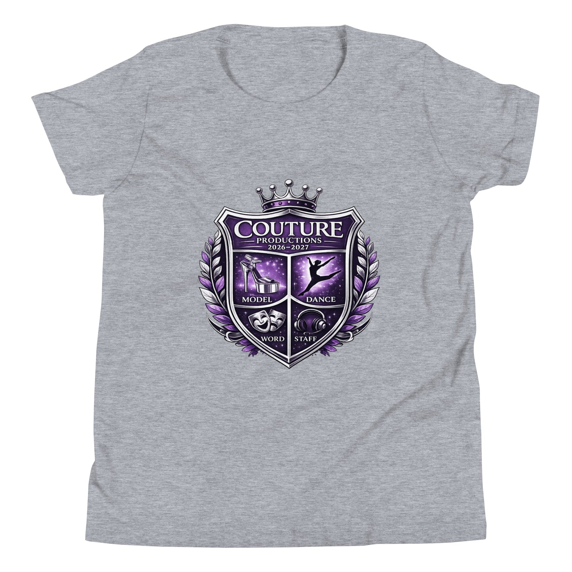 Performance | Youth T-Shirt | Couture Productions | Couture Shield Logo