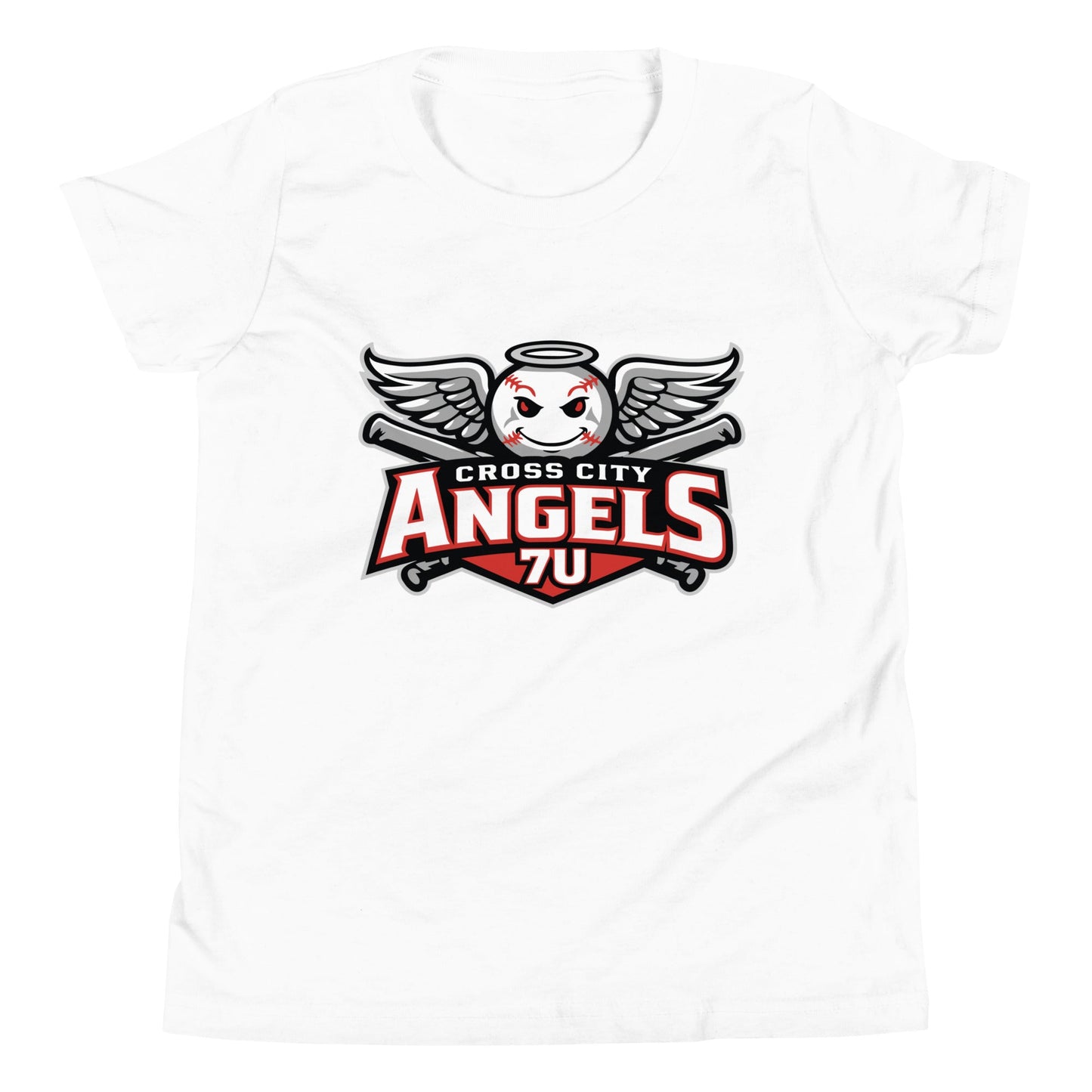Performance | Youth T-Shirt | Cross City Angels | Winged Guardian Logo