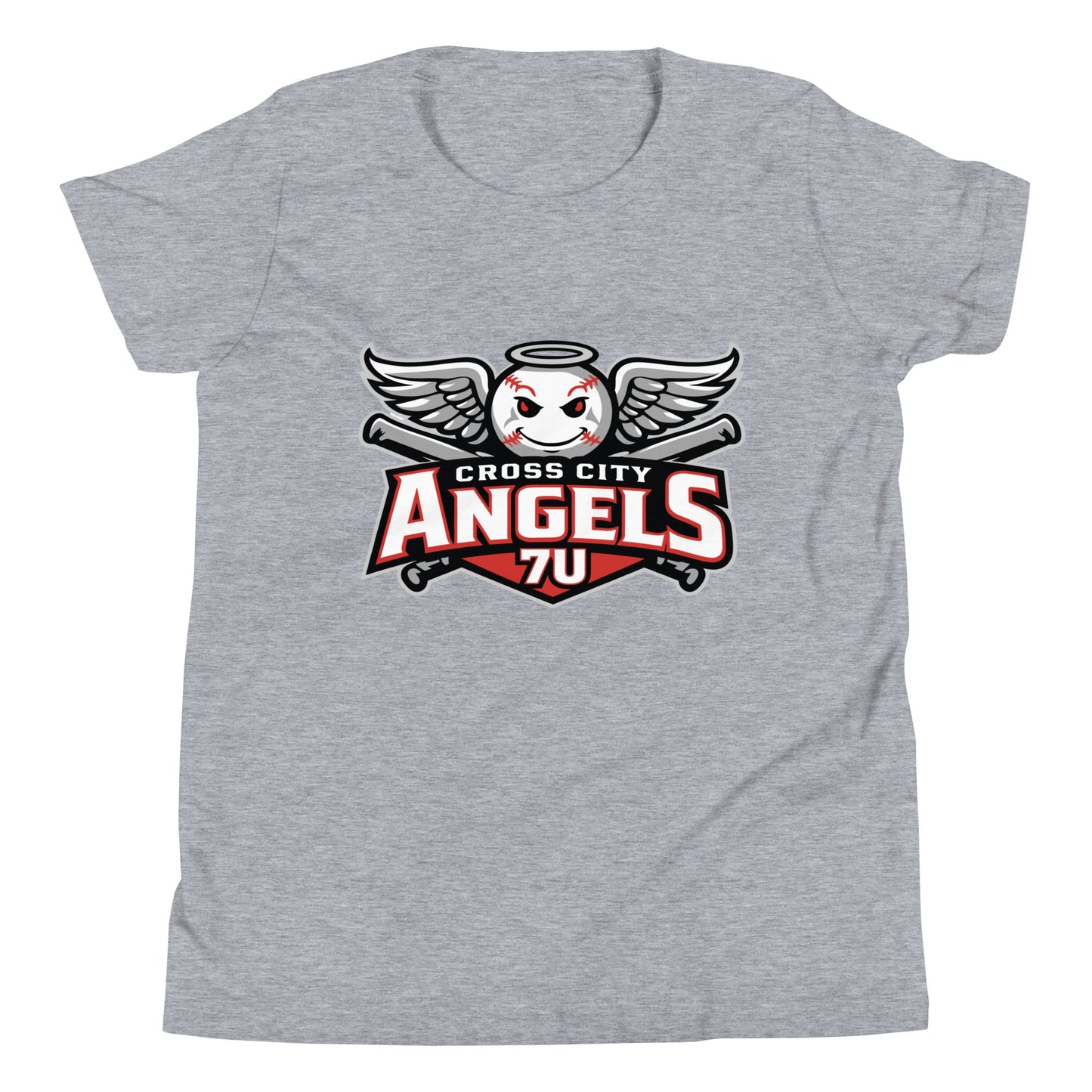 Performance | Youth T-Shirt | Cross City Angels | Winged Guardian Logo