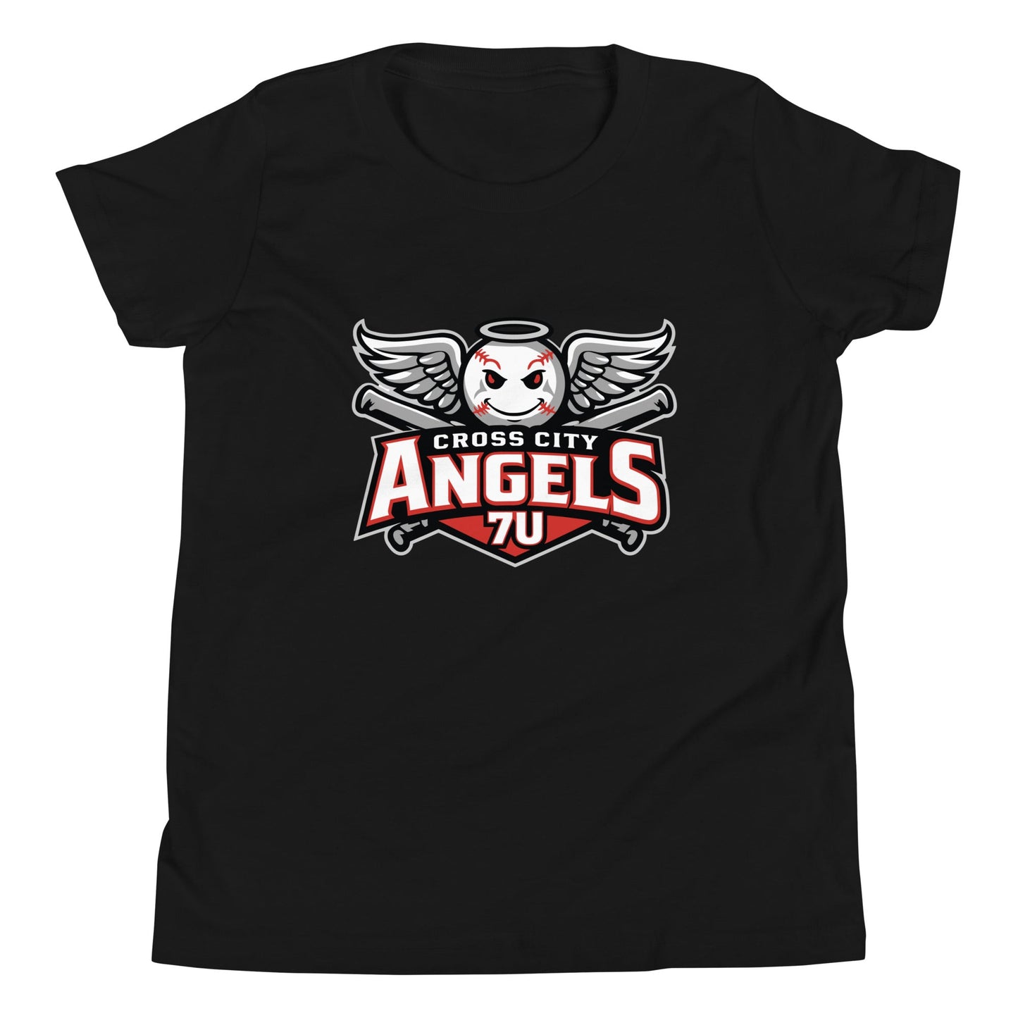 Performance | Youth T-Shirt | Cross City Angels | Winged Guardian Logo