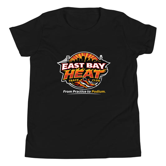 Performance | Youth T-Shirt | East Bay Heat Track Club | Script Logo