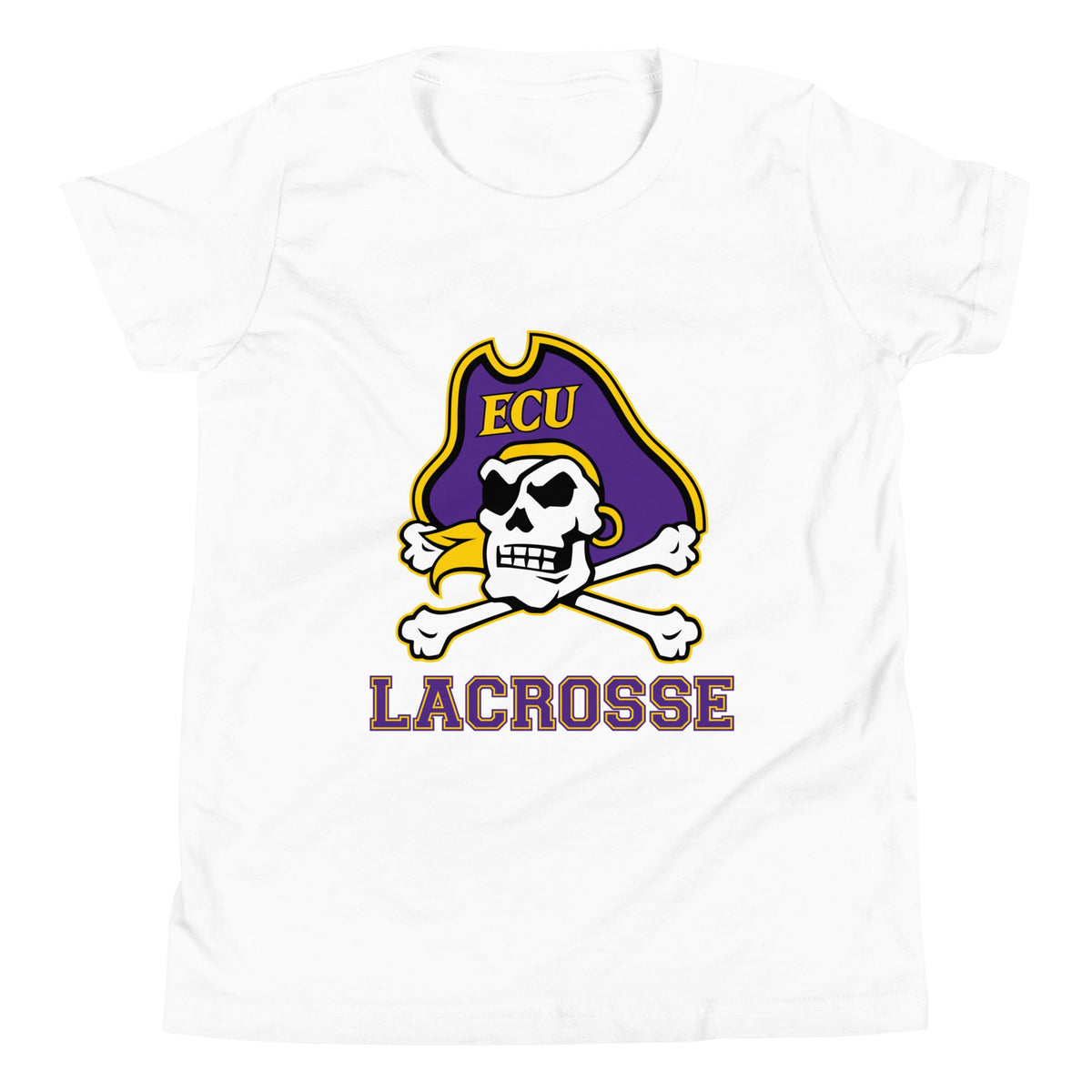 Performance | Youth T-Shirt | ECU Club Womens Lacrosse | Ironclad Corsairs Logo