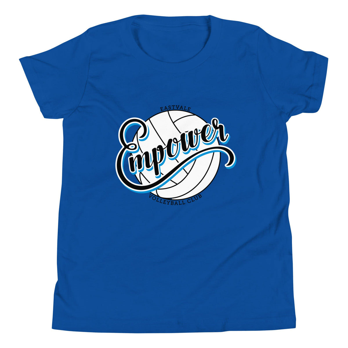 Performance | Youth T-Shirt | Empower Volleyball Club | Emblem Logo
