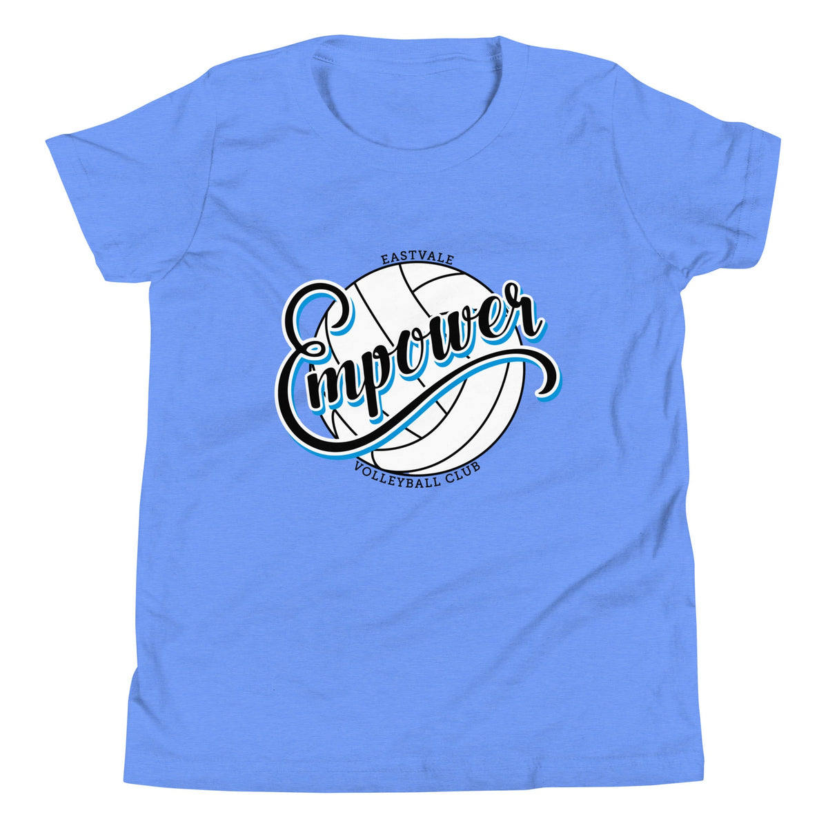 Performance | Youth T-Shirt | Empower Volleyball Club | Emblem Logo