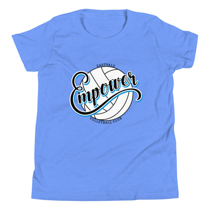Performance | Youth T-Shirt | Empower Volleyball Club | Emblem Logo