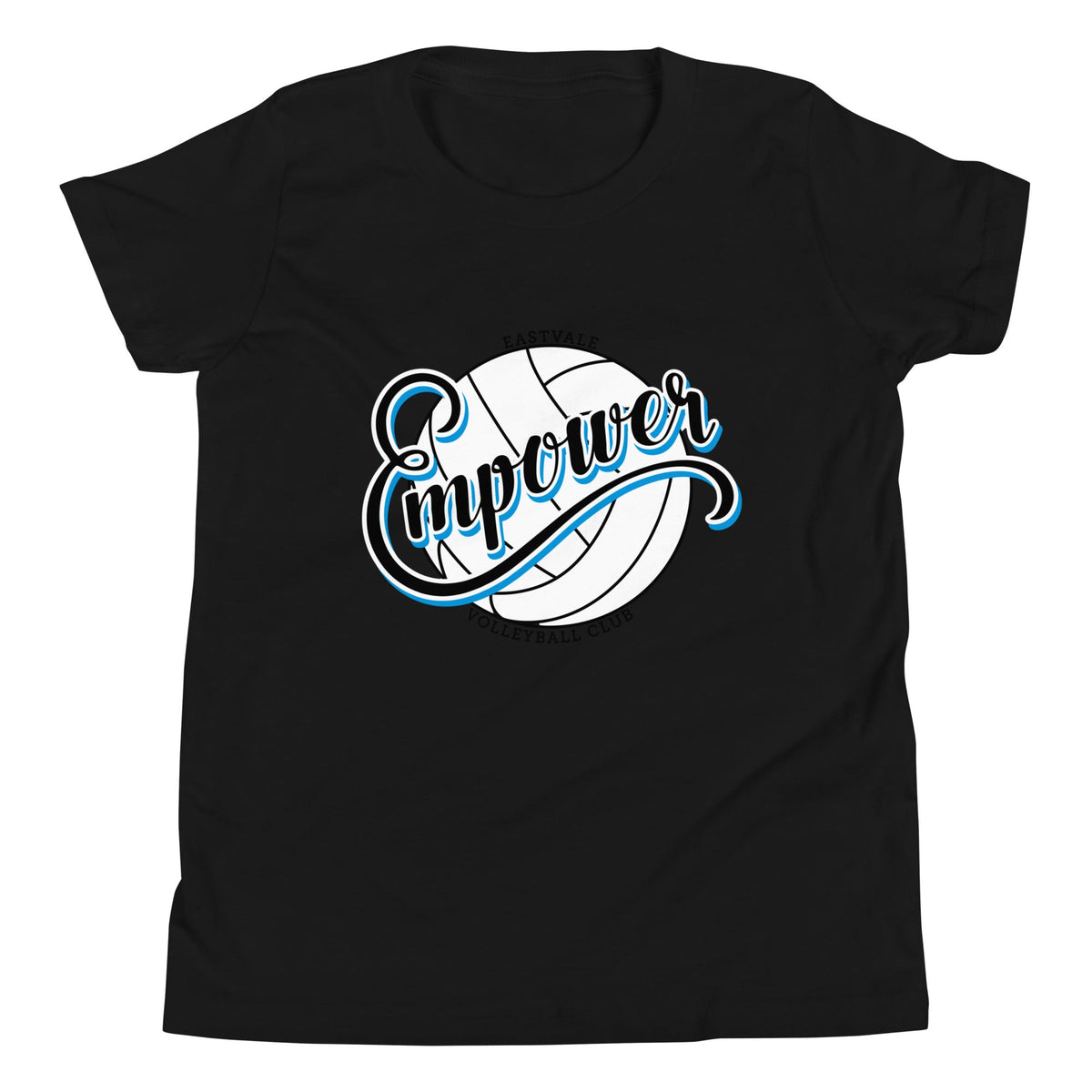 Performance | Youth T-Shirt | Empower Volleyball Club | Emblem Logo