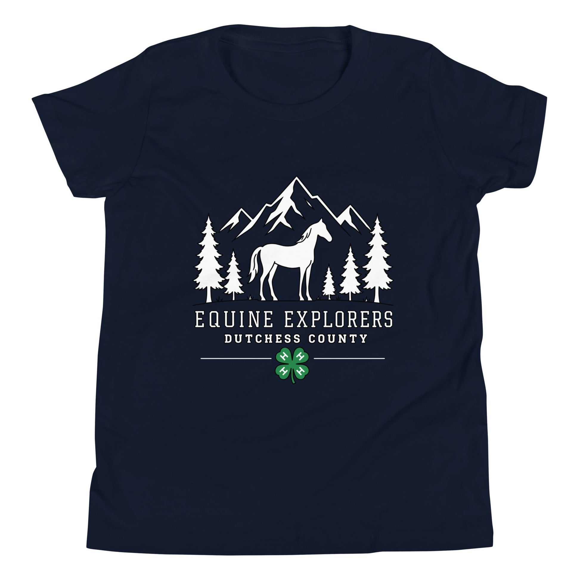 Performance | Youth T-Shirt | Equine Explorers | Dutchess Crest Trailblazers Logo