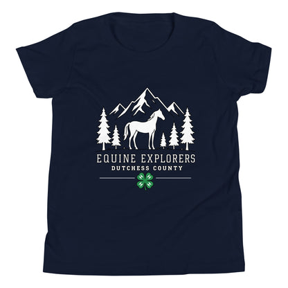 Performance | Youth T-Shirt | Equine Explorers | Dutchess Crest Trailblazers Logo
