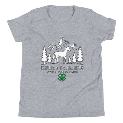 Performance | Youth T-Shirt | Equine Explorers | Dutchess Crest Trailblazers Logo