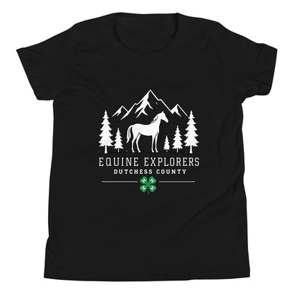 Performance | Youth T-Shirt | Equine Explorers | Dutchess Crest Trailblazers Logo