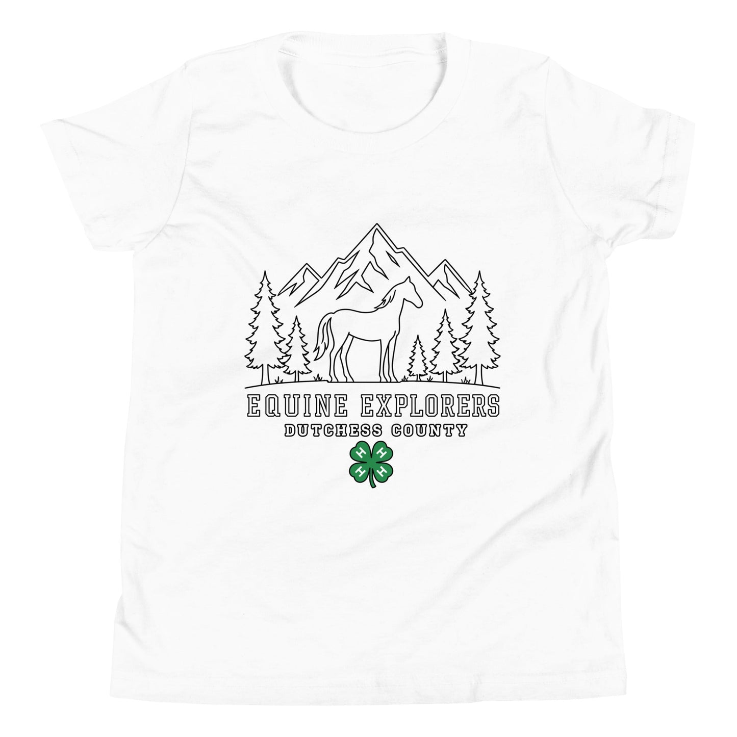 Performance | Youth T-Shirt | Equine Explorers | Dutchess Crest Trailblazers Logo