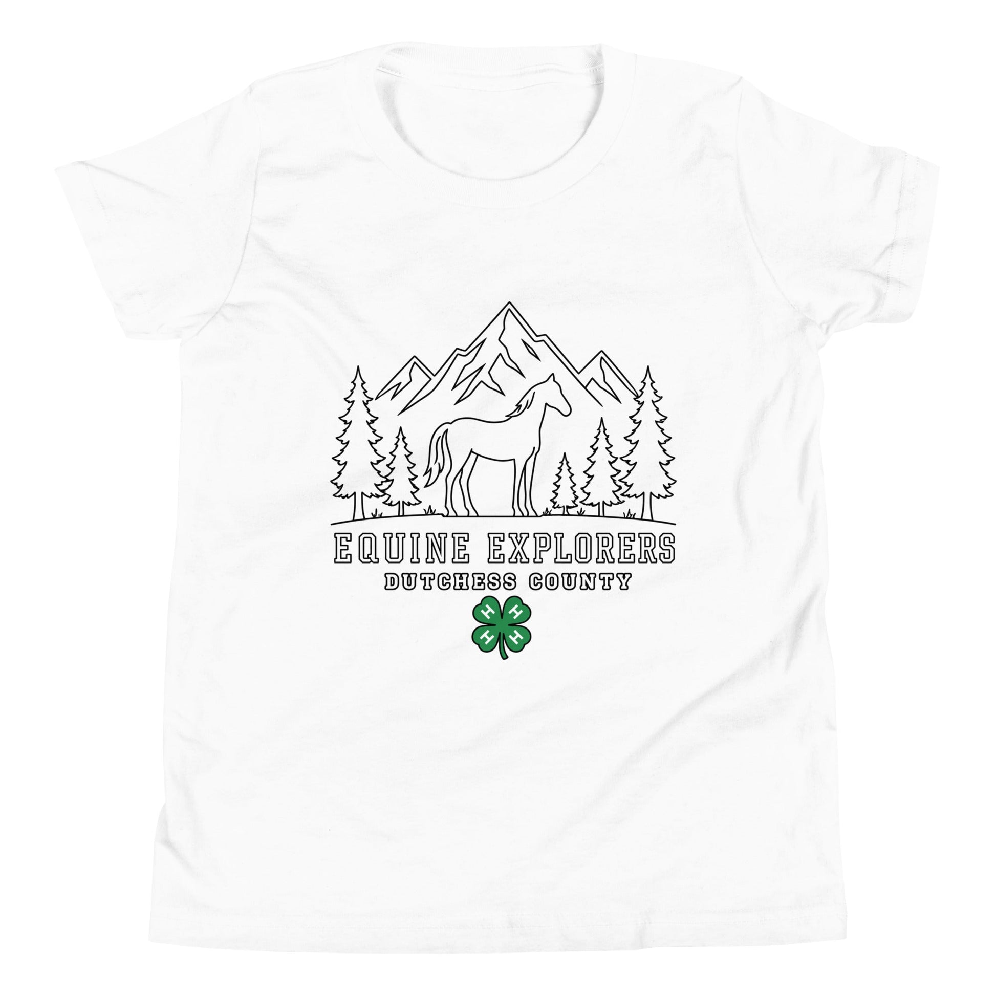 Performance | Youth T-Shirt | Equine Explorers | Dutchess Crest Trailblazers Logo