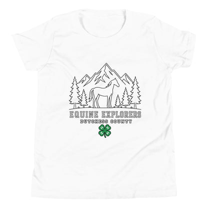 Performance | Youth T-Shirt | Equine Explorers | Dutchess Crest Trailblazers Logo