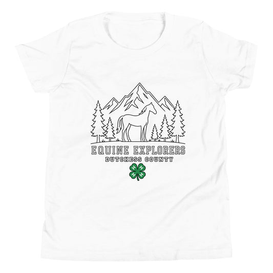 Performance | Youth T-Shirt | Equine Explorers | Dutchess Crest Trailblazers Logo