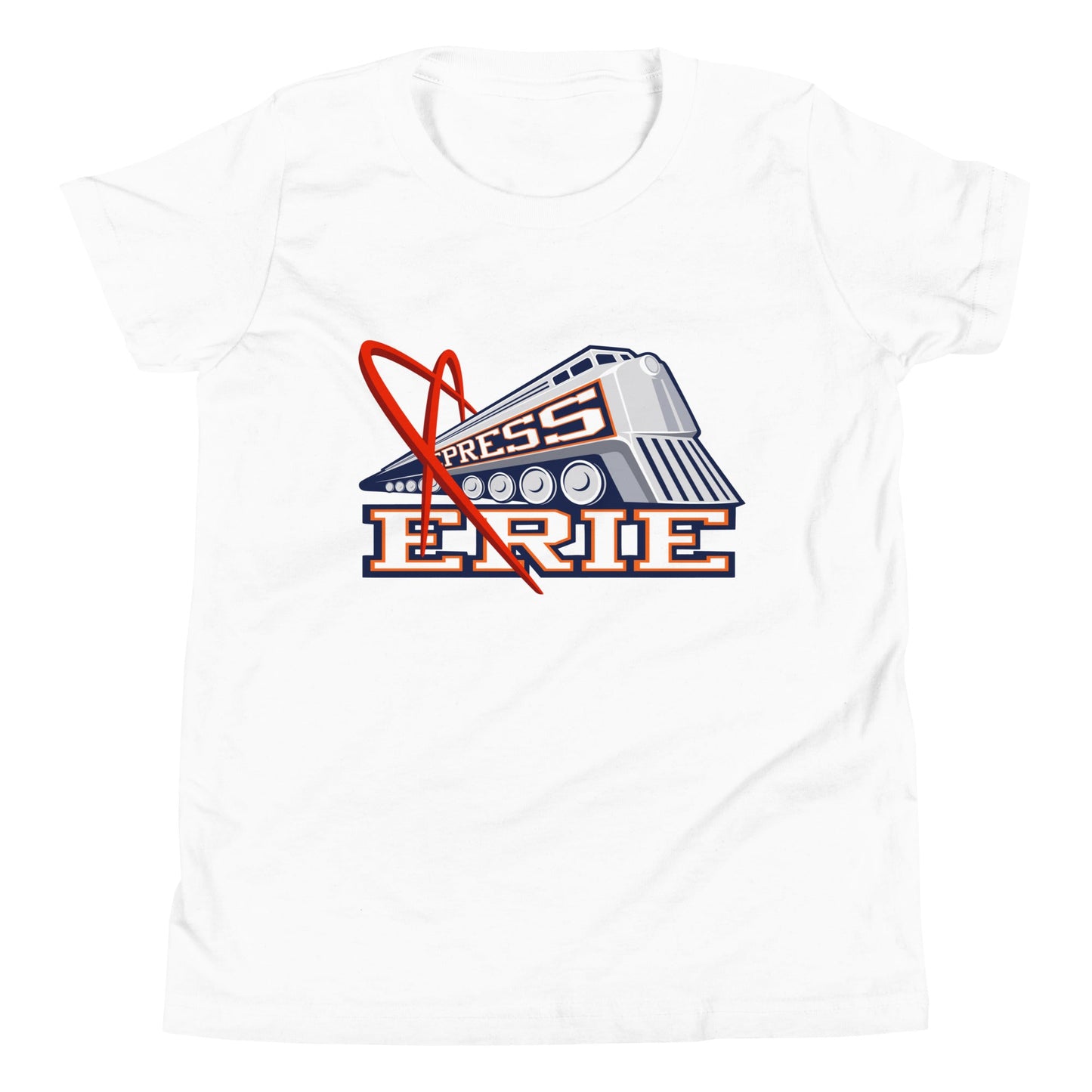 Performance | Youth T-Shirt | Erie Express Football | Locomotive Logo