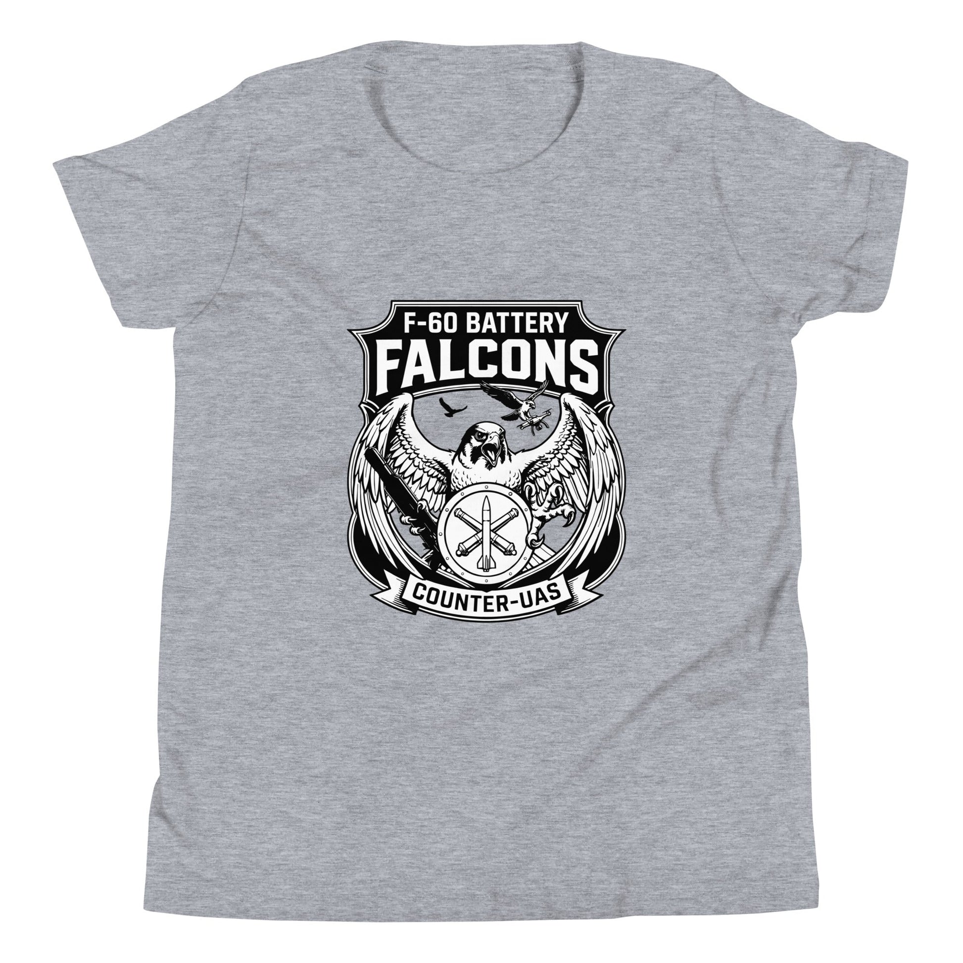 Performance | Youth T-Shirt | F - 60th ADA | Falcon Shield Logo
