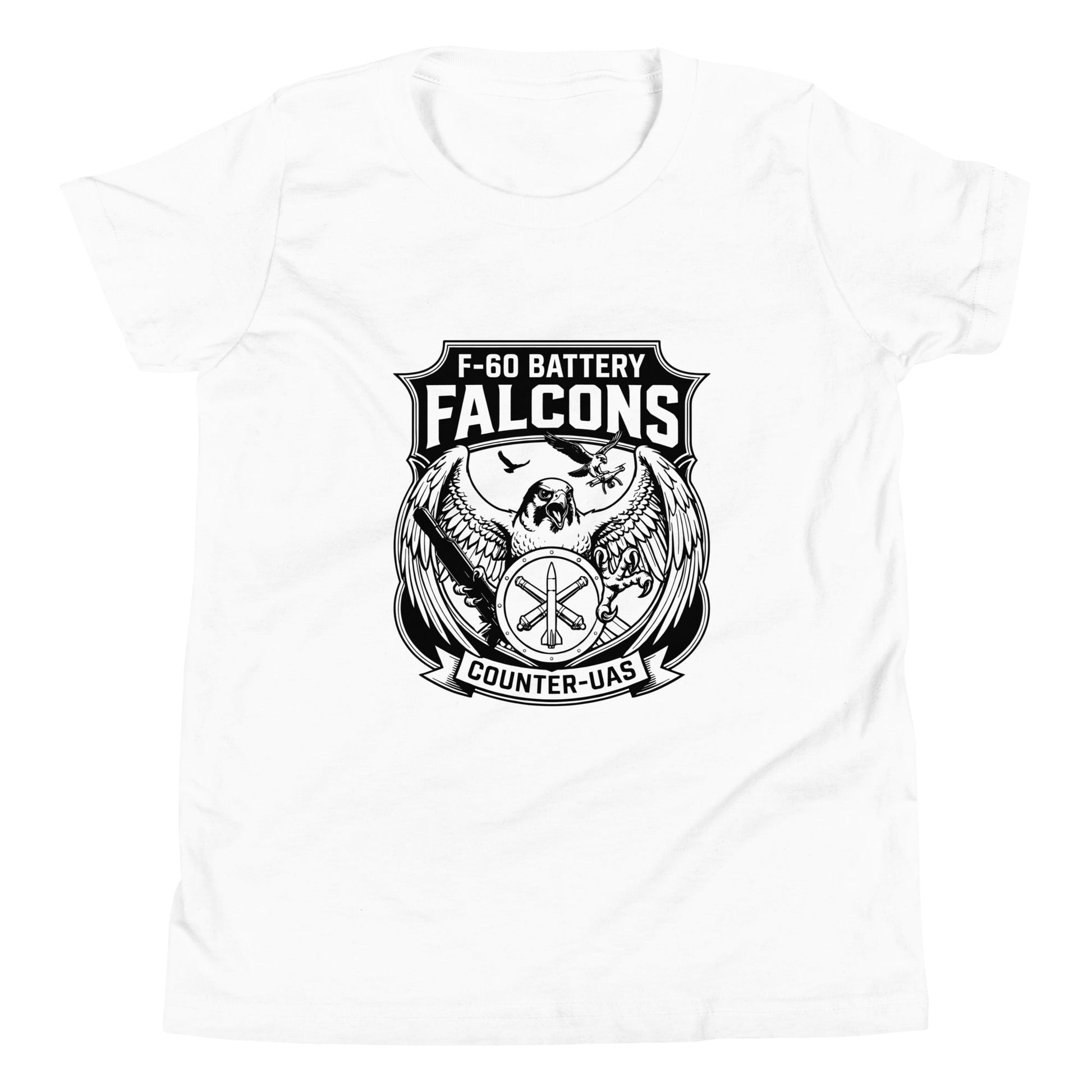 Performance | Youth T-Shirt | F - 60th ADA | Falcon Shield Logo
