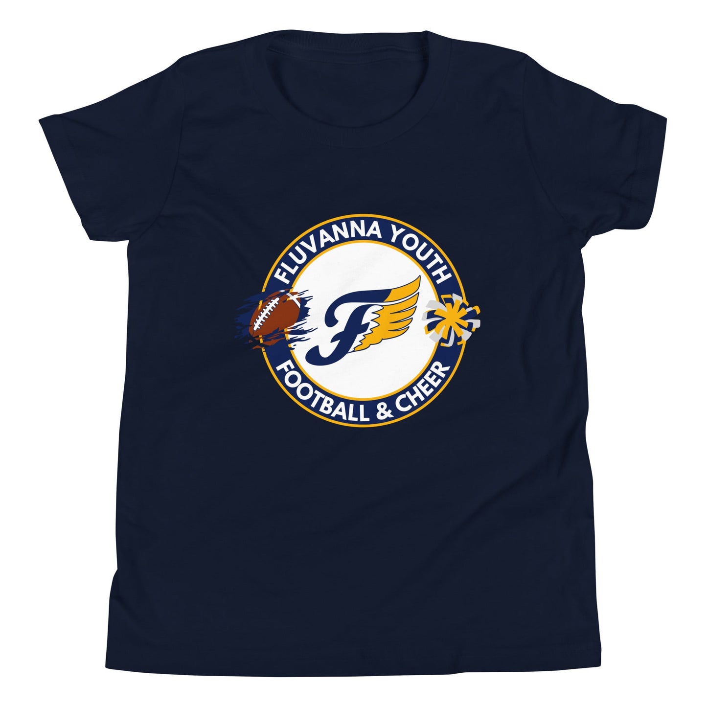 Performance | Youth T-Shirt | Fluvanna Youth Football and Cheer | Badge Logo