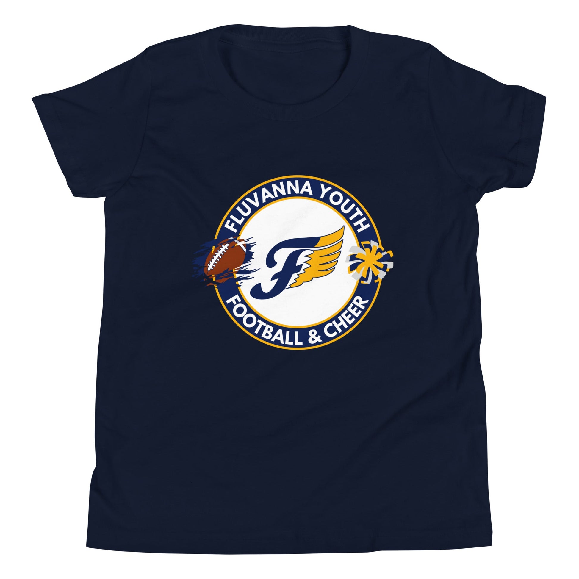 Performance | Youth T-Shirt | Fluvanna Youth Football and Cheer | Badge Logo