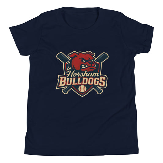 Performance | Youth T-Shirt | Horsham Travel Baseball | Bulldogs Logo